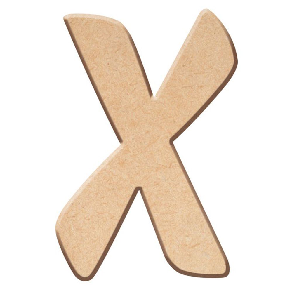 Aladine Dřevěná písmena Aladine k dekoraci, 5 cm - VYBERTE PÍSMENO - Dřevěné písmeno Aladine k dekoraci, 5 cm - X