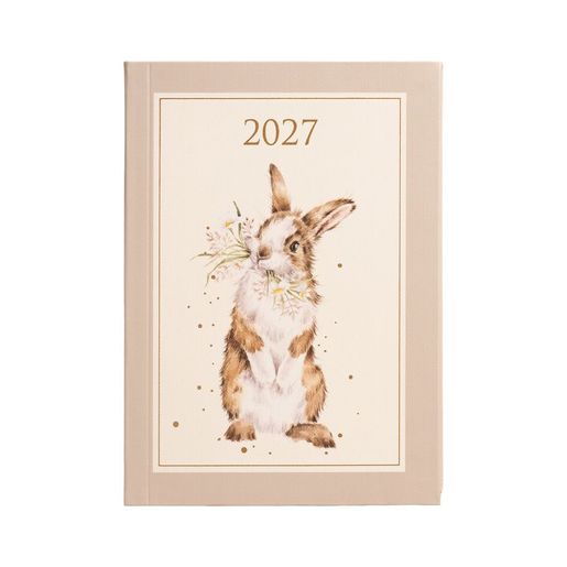 Týdenní diář 2027 Wrendale Designs, A6 - Králík