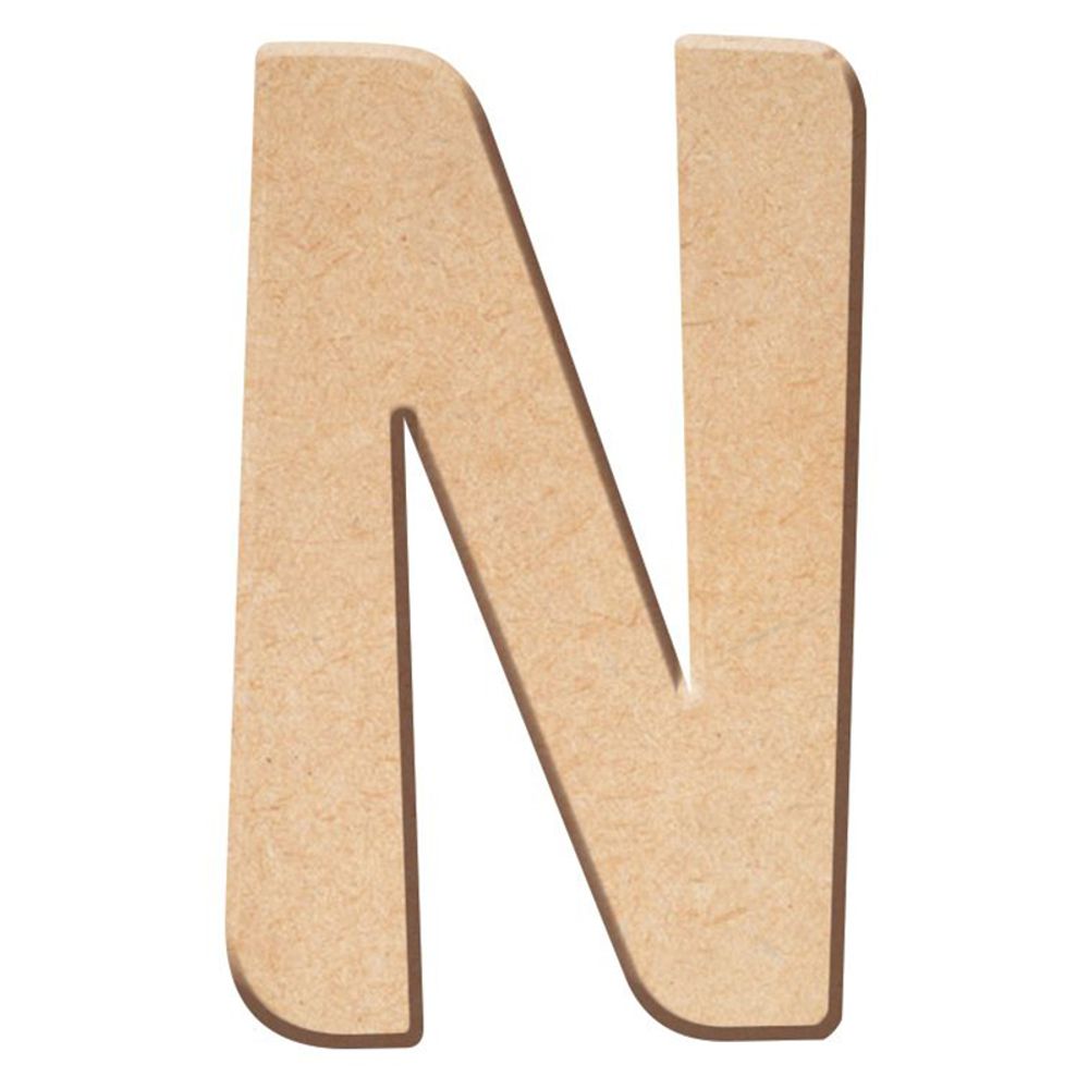 Aladine Dřevěná písmena Aladine k dekoraci, 5 cm - VYBERTE PÍSMENO - Dřevěné písmeno Aladine k dekoraci, 5 cm - N
