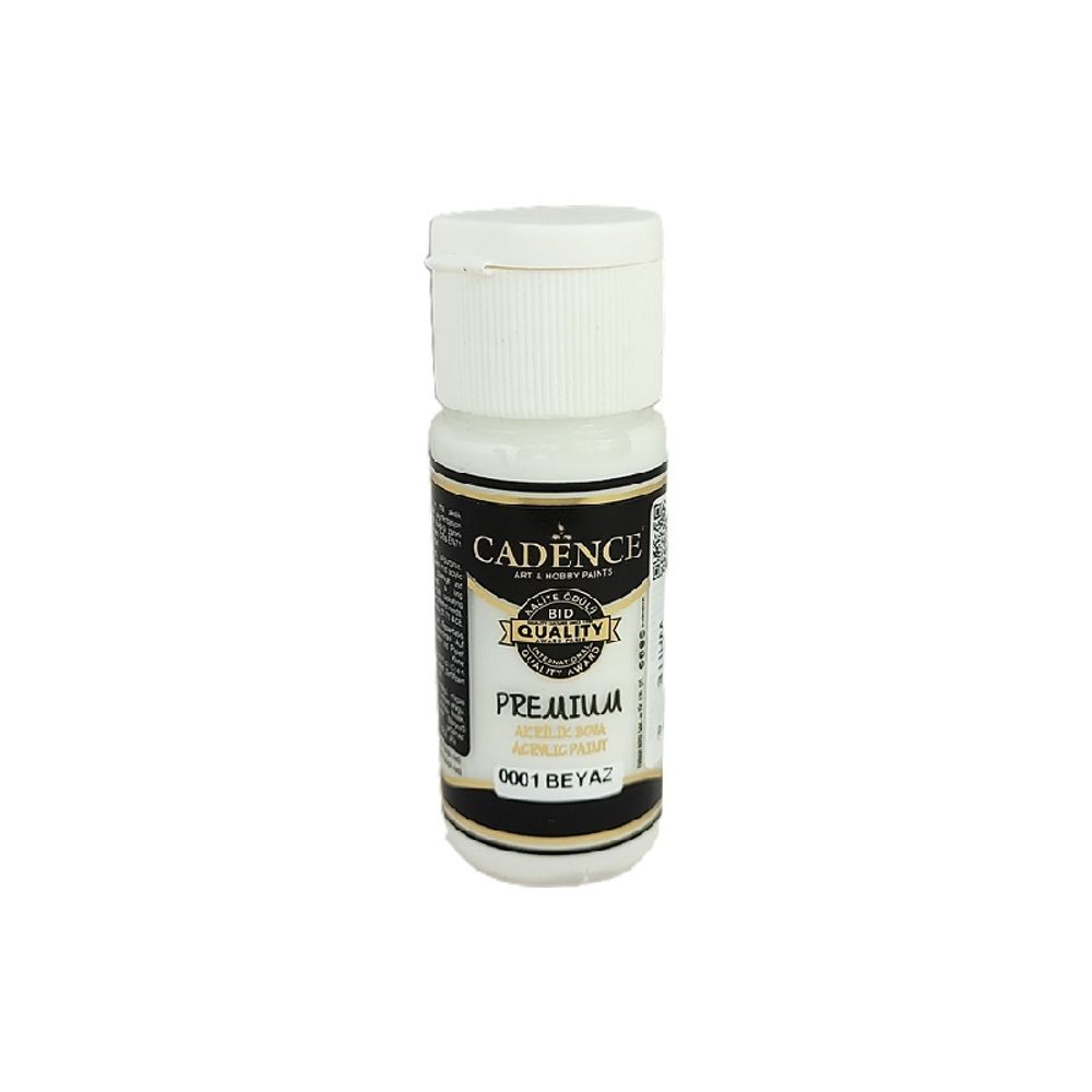 Cadence Akrylová barva Cadence Premium, 25 ml - VYBERTE ODSTÍN - Akrylová barva Cadence Premium, 25 ml - white, bílá