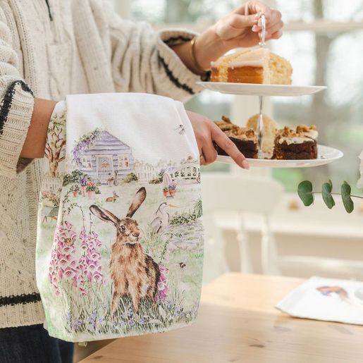 Utěrka Wrendale Designs "The Wild Garden" - Zahradní zvířátka