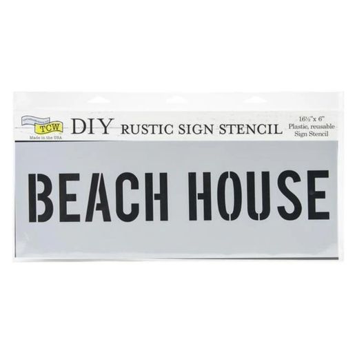 Šablona TCW 16,5"x6" (42x15 cm) - Text Beach House