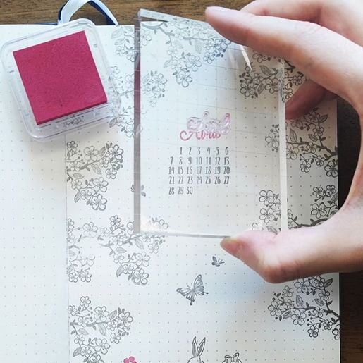Razítkovací polštářek Aladine Izink Quick Dry - rose, růžový