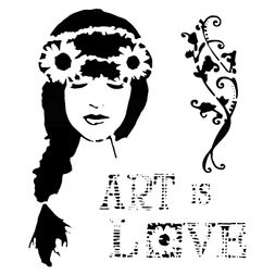 Šablona TCW - Art is Love - VYBERTE VELIKOST