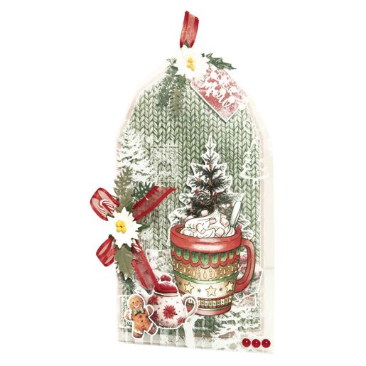 Blok s papírovými výseky Studio Light "Cottage Christmas", A5, 20 l. - Vánoce na chatě