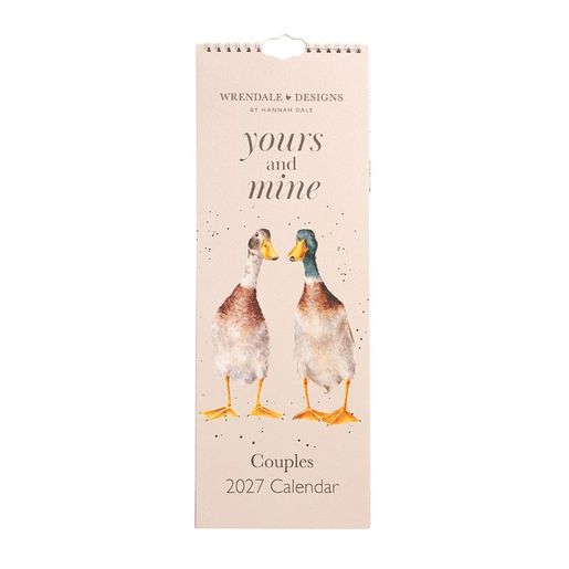 Kalendář pro dva 2027 Wrendale Designs "Yours and Mine" - Zvířecí páry