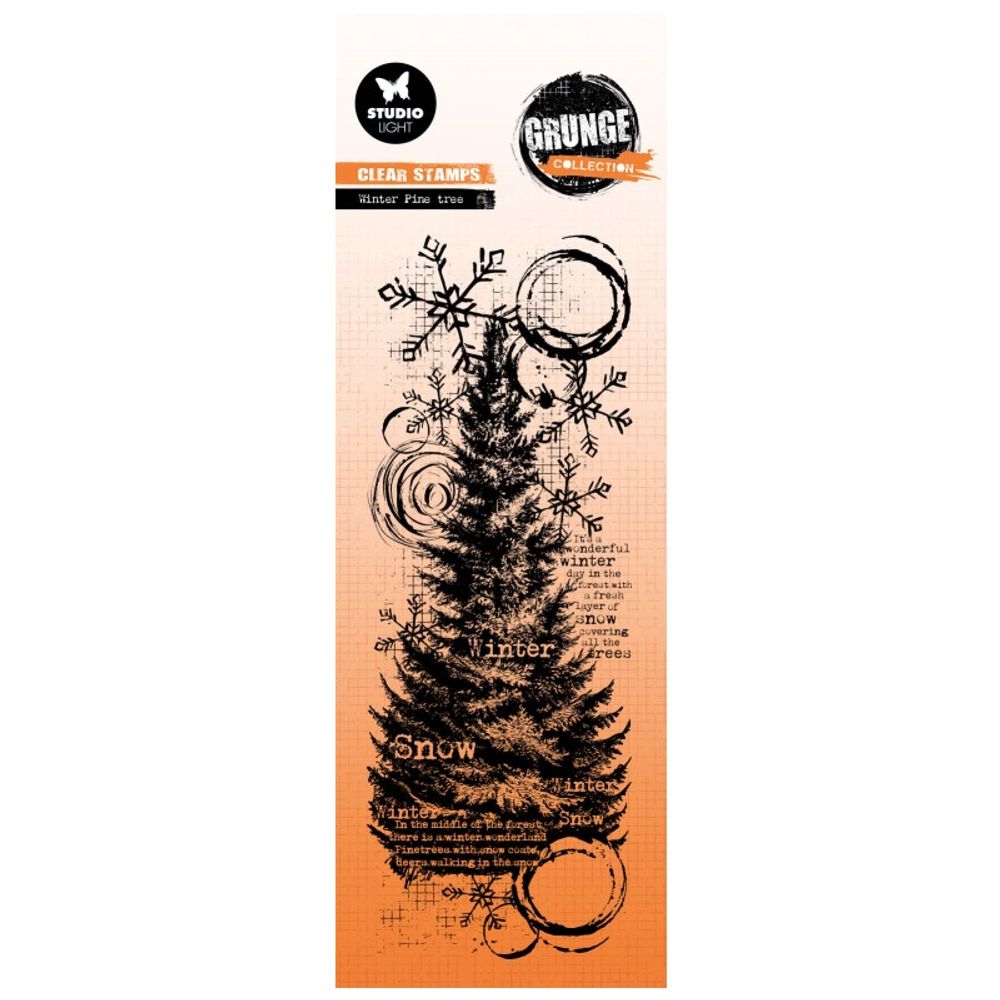 Gelové razítko Studio Light aquot;Grungeaquot;, 7,2x19,7 cm - Borovice Aladine