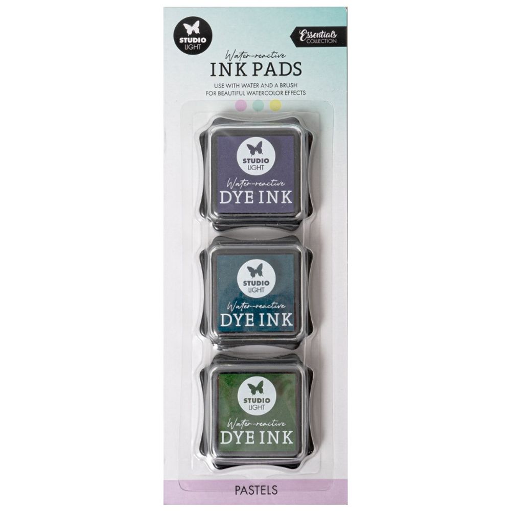 Studio Light Razítkovací polštářky Studio Light Dye Ink, 3 ks - pastelové