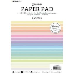 Blok barevných papírů Studio Light, A5, 36 l. - pastelové barvy