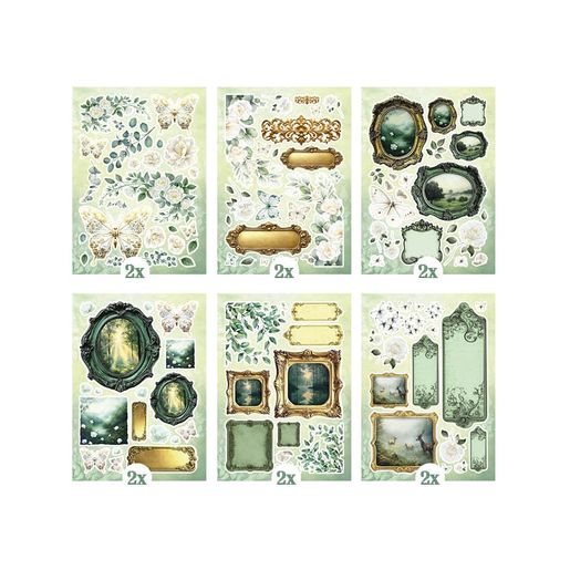 Blok s papírovými výseky Studio Light "Quiet Morning", A5, 20 l. - Smuteční