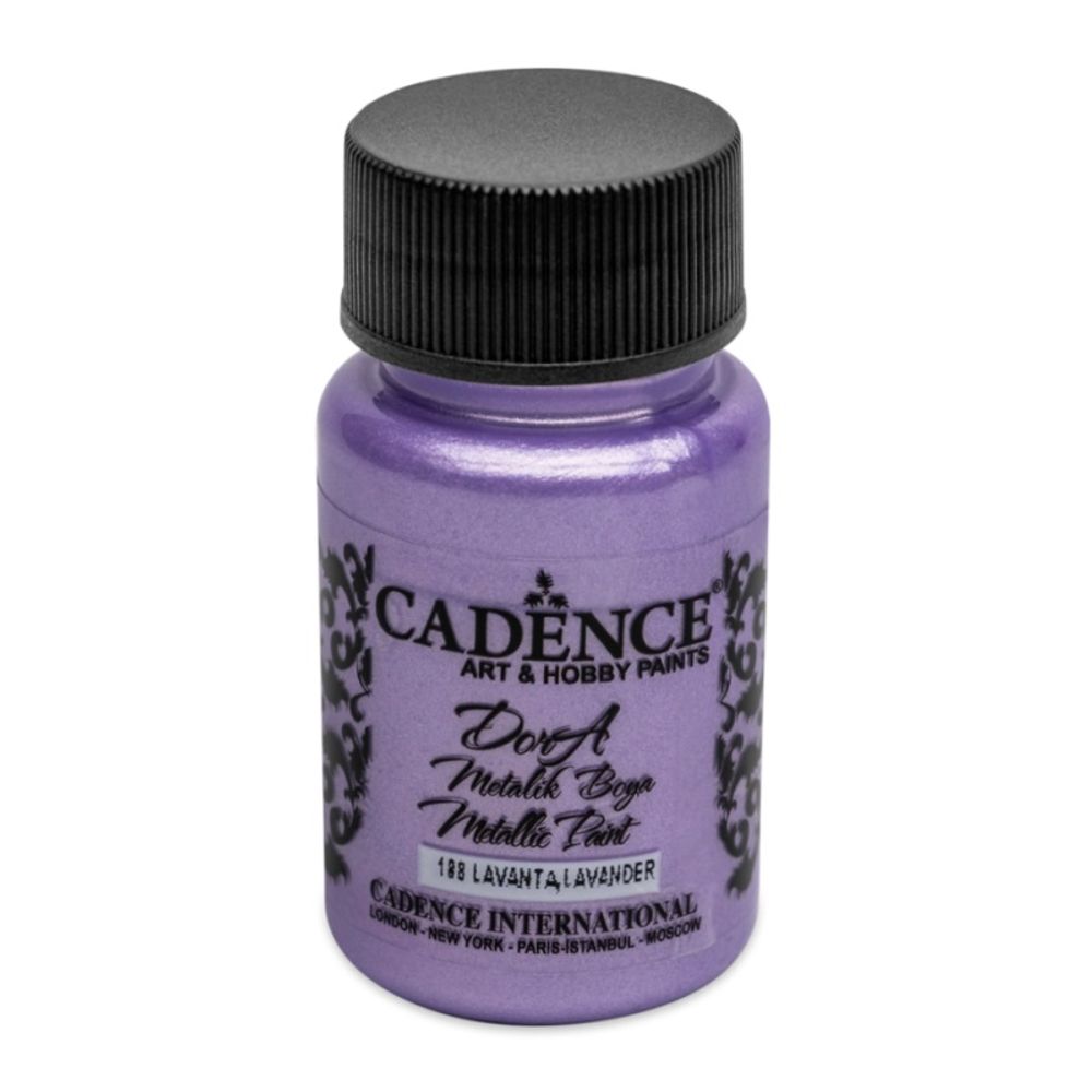 Levně Cadence Metalická akrylová barva Cadence Dora Metallic, 50 ml - VYBERTE ODSTÍN - Metalická akrylová barva Cadence Dora Metallic, 50 ml - lavender, levandulová