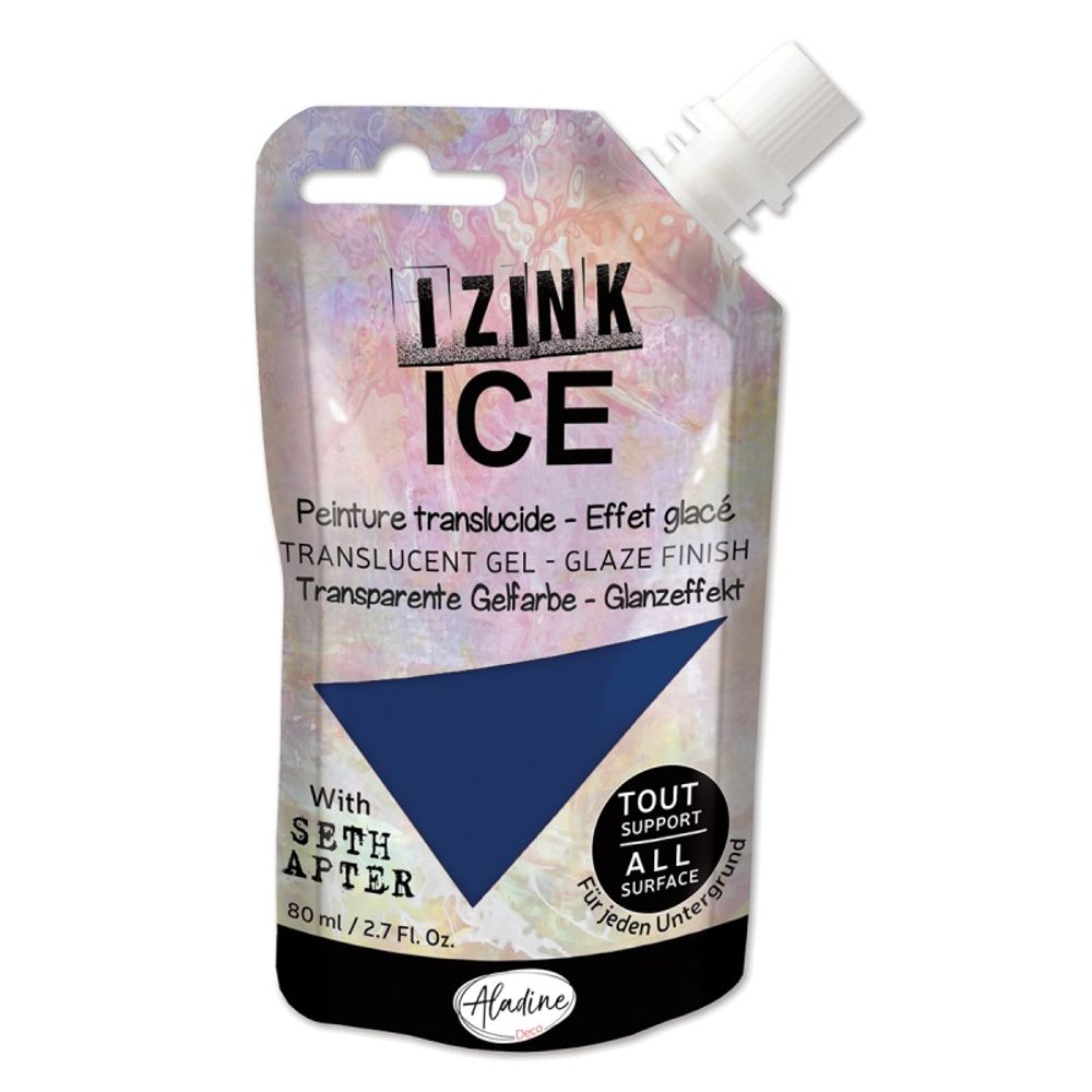 Levně Aladine Efektová barva Aladine Izink Ice, 80 ml - VYBERTE ODSTÍN - Efektová barva Aladine Izink Ice, 80 ml - bleu outremer, tm. modrá