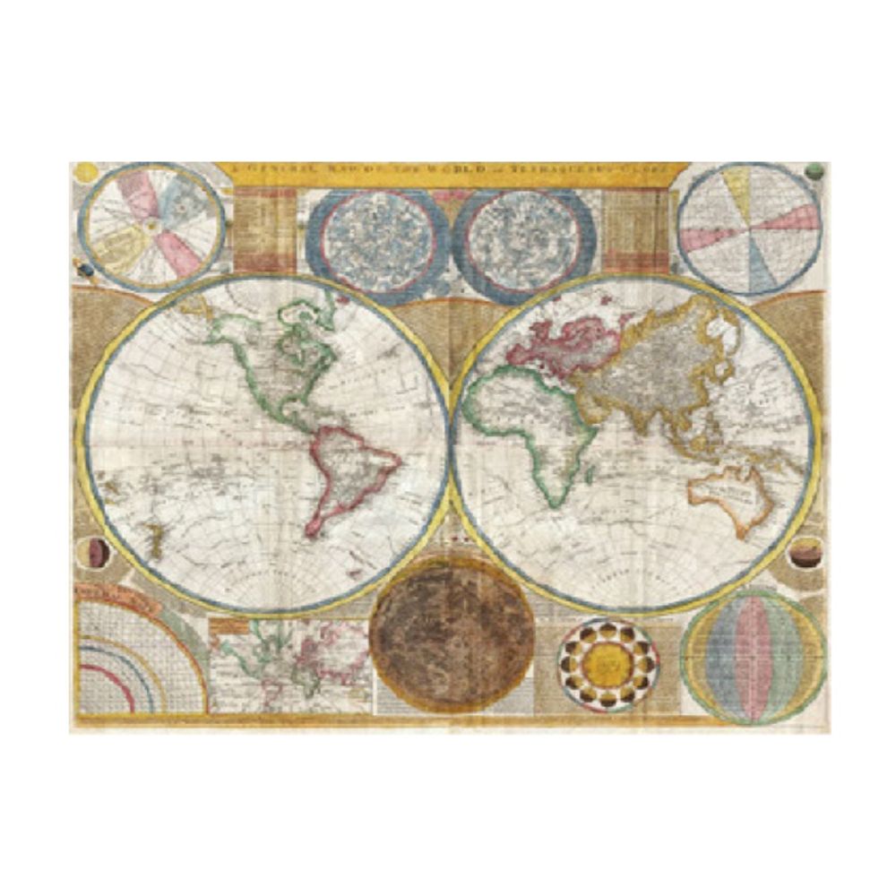 Levně Cadence Rýžový papír Cadence - Atlas světa - VYBERTE VELIKOST - Rýžový papír Cadence, A4 - Atlas světa