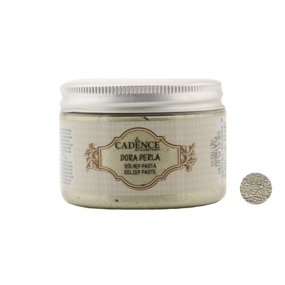 Levně Cadence Reliéfní pasta Cadence Dora Perla, 150 ml - VYBERTE ODSTÍN - Reliéfní pasta Cadence Dora Perla, 150 ml - platinum, platinová