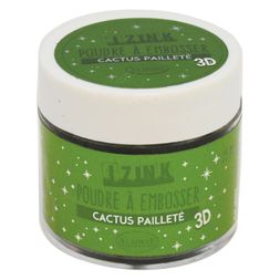 Embosovací prášek Aladine, 25 ml - cactus, zelený třpytivý