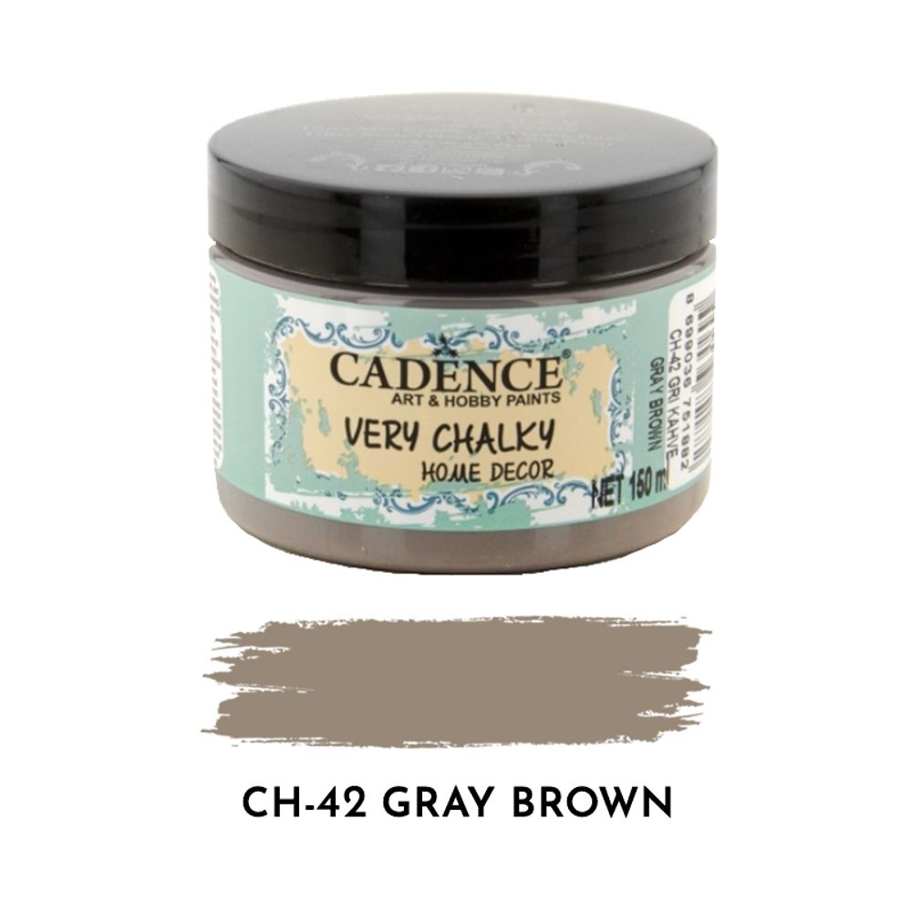 Křídová barva Cadence Very Chalky 150 ml - gray brown šedohnědá Aladine