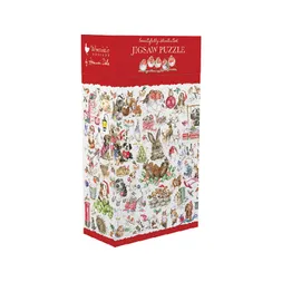Puzzle Wrendale Designs "Country Set Christmas", 1000 dílků - Vánoční