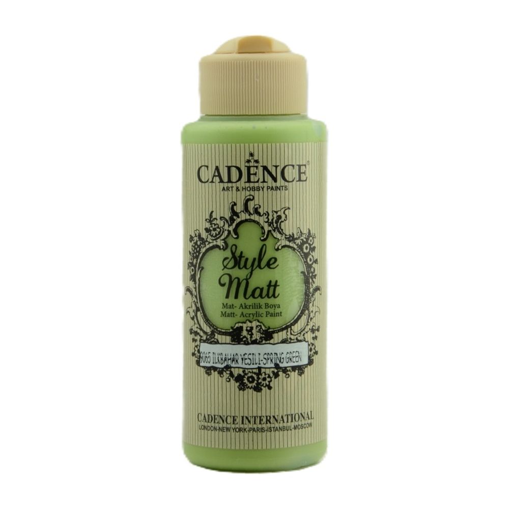 Cadence Matná akrylová barva Cadence Style Matt, 120 ml - VYBERTE ODSTÍN - Matná akrylová barva Cadence Style Matt, 120 ml - spring green, jarní zelená