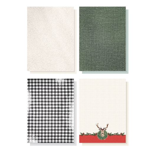 DIY Blok s výseky Studio Light "Christmas at Home", A4, 32 l. - Vánoce doma