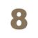 Dřevěný výřez k dekoraci Gomille, 8 cm – číslice – VYBERTE