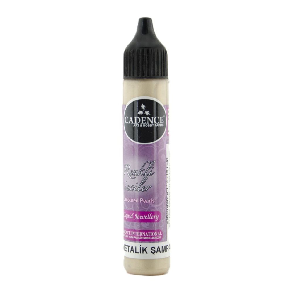 Levně Cadence Metalické tekuté perly Cadence, 25 ml - VYBERTE ODSTÍN - Metalické tekuté perly Cadence, 25 ml - champaigne, šampaňská