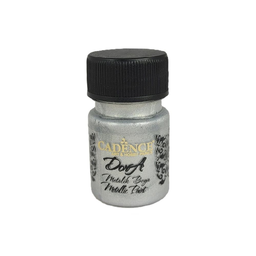 Cadence Metalická akrylová barva Cadence Dora Metallic, 30 ml - VYBERTE ODSTÍN - Metalická akrylová barva Cadence Dora Metallic, 30 ml - silver, stříbrná