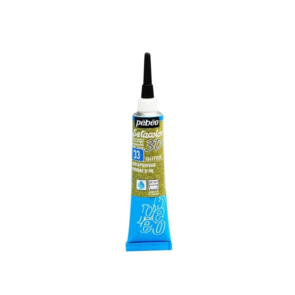 Levně Pébeo Textilní kontura Pébeo třpytivá, 20 ml - VYBERTE ODSTÍN - Textilní kontura Pébeo třpytivá, 20 ml - zlatý prášek