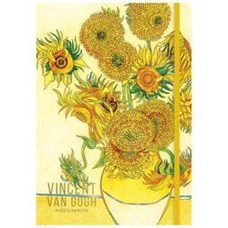 Zápisník Shkolyaryk Sketch & Note, A5, 80 l., tečkovaný - V. van Gogh, Slunečnice