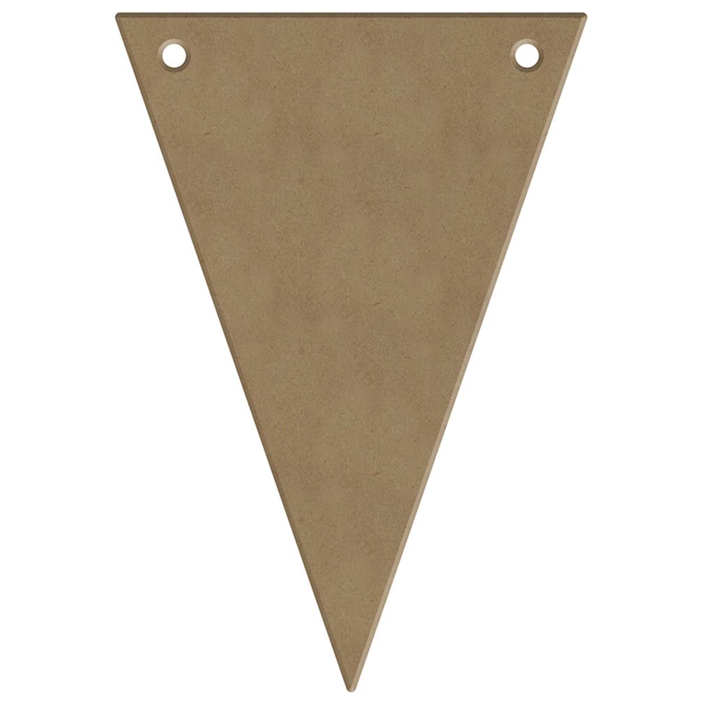 Wooden decoration cutout Gomille, hanging, 10x14,5 cm - Party pennant, triangle