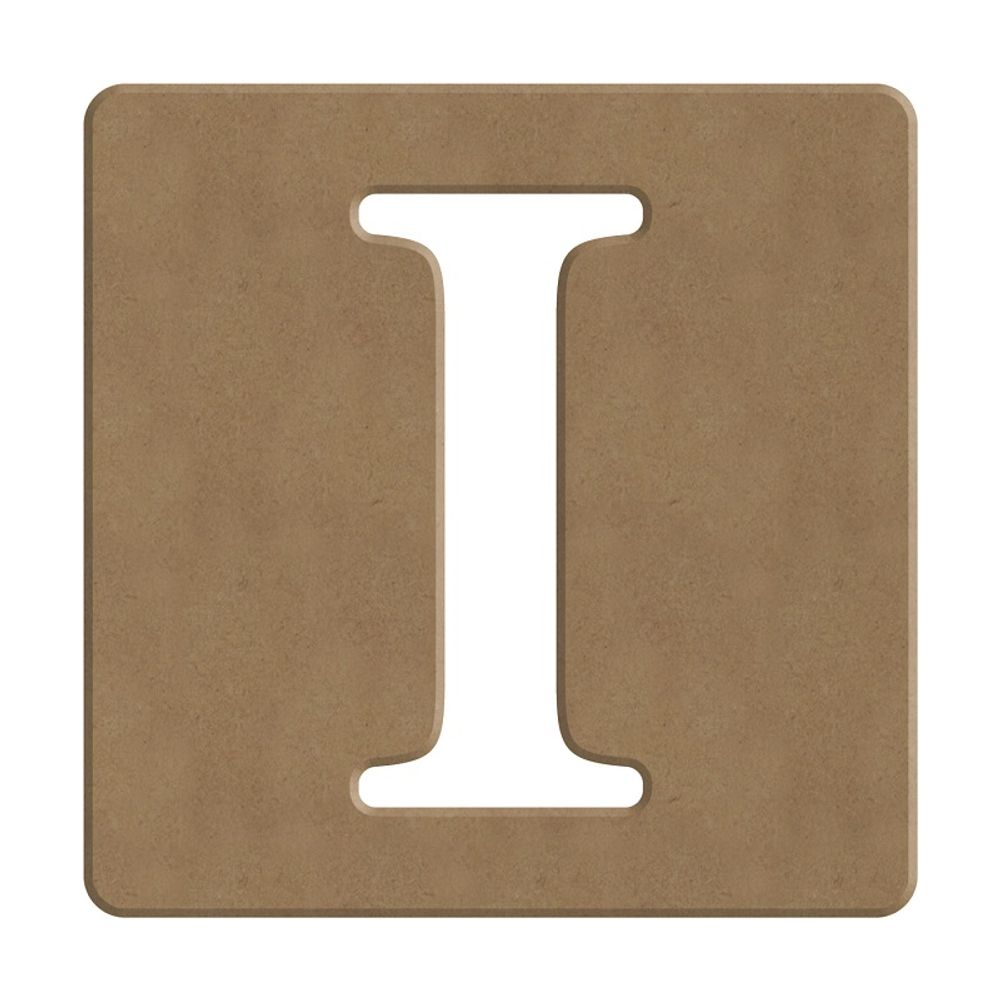Gomille Dřevěný výřez k dekoraci Gomille, 10 cm - Scrabble abeceda - VYBERTE PÍSMENO - Dřevěný výřez k dekoraci Gomille, 10 cm - Scrabble písmeno I