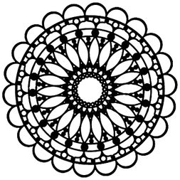 Šablona TCW - Scalloped Mandala - VYBERTE VELIKOST