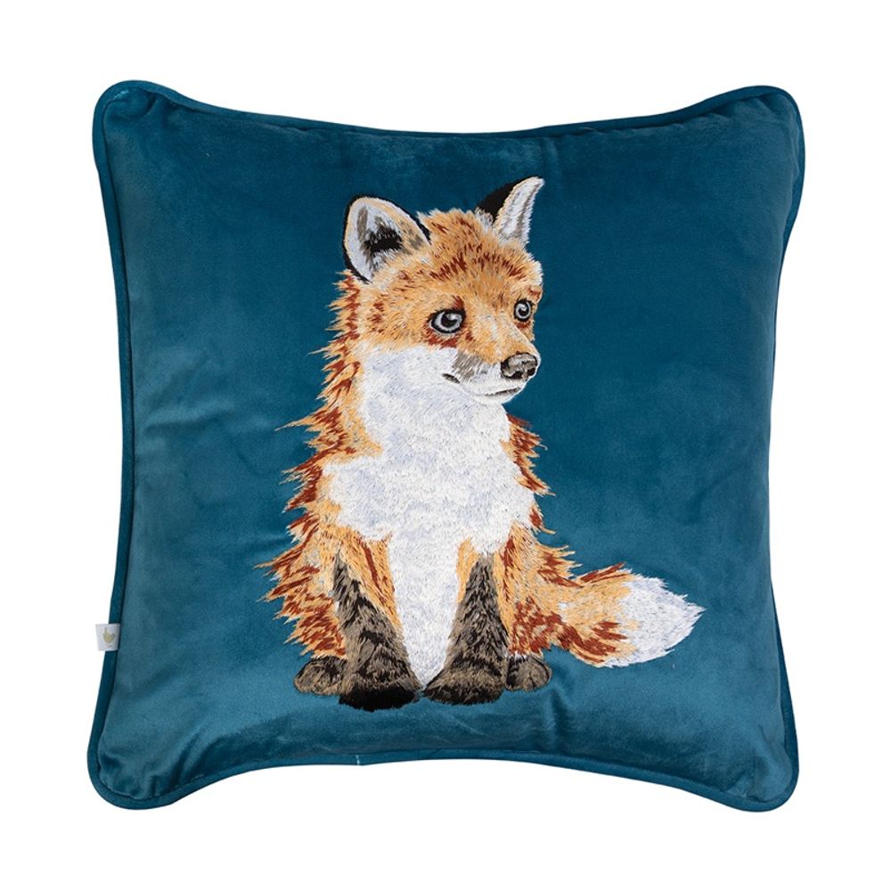 Levně Wrendale Designs Vyšívaný polštář Wrendale Designs "Daydreamer", 40x40 cm - Liška