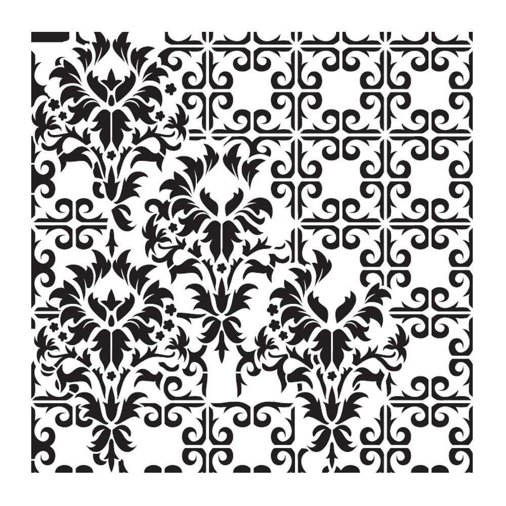 Levně Cadence Šablona Cadence, Ornamenty 7 - VYBERTE VELIKOST - Šablona Cadence, 45x45 cm - Ornamenty 7
