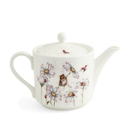 Porcelánová konvice na čaj Wrendale Designs "Oops a Daisy", 1,1 l - Myška 
