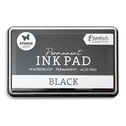 Razítkovací polštářek Studio Light, voděodolný - černý