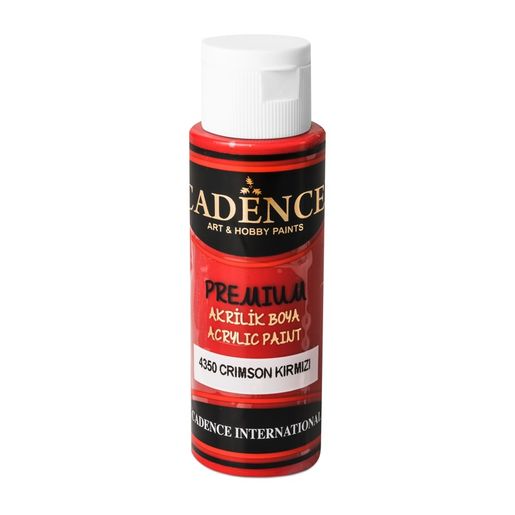 Akrylová barva Cadence Premium, 70 ml - crimson red, karmínově červená