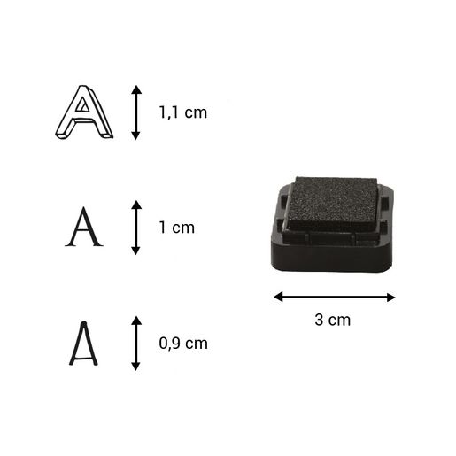 Razítka Aladine Creative Stamp, 103 ks - Tři abecedy