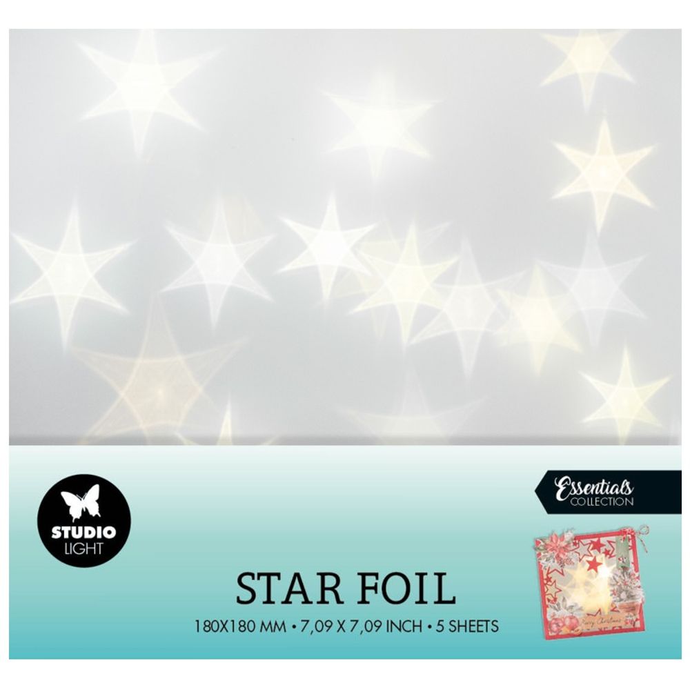 Hvězdičková fólie 18x18 cm, 5 ks Aladine