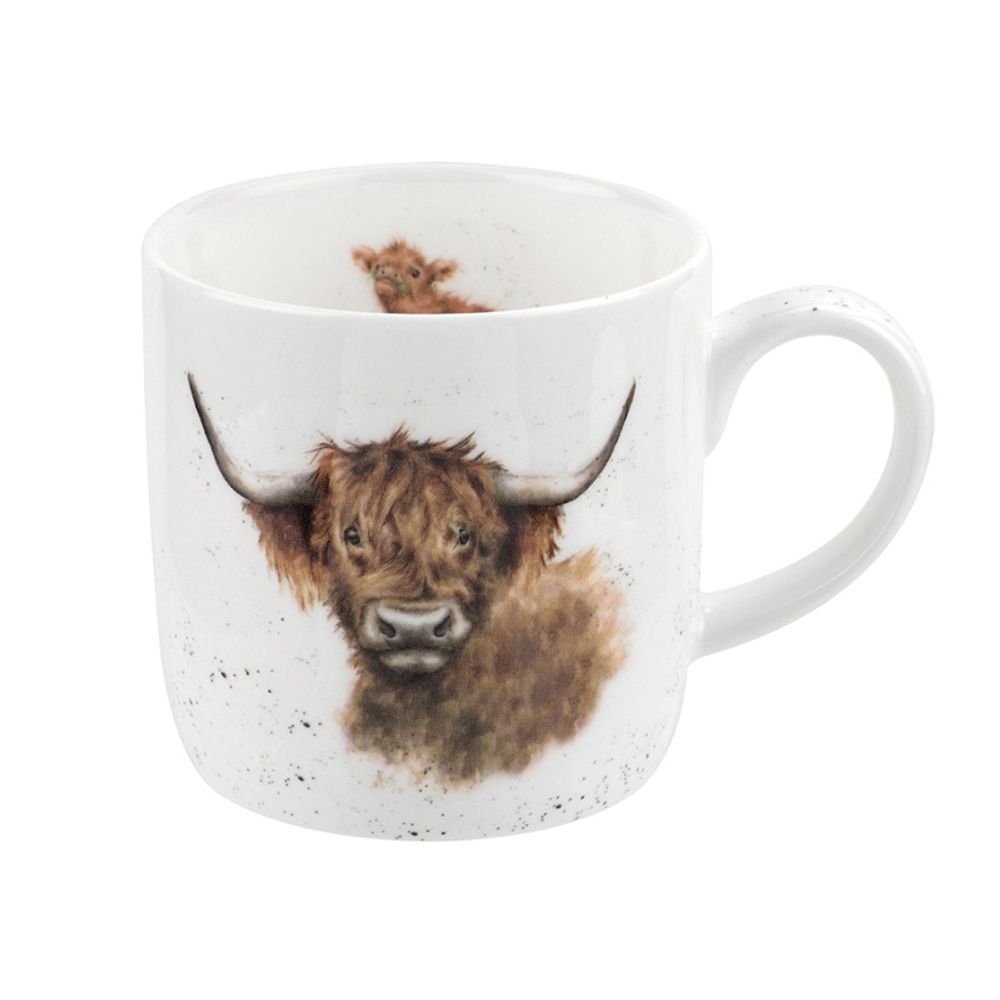Royal Worcester Porcelánový hrnek Wrendale Designs "Highland Cow", 0,31 l - Kráva