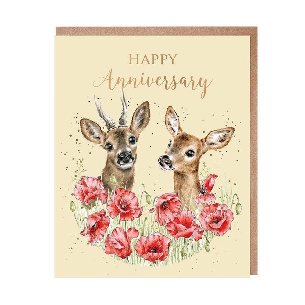 Wrendale Designs Přání k výročí Wrendale Designs "My Deer" - Srnec a srnka