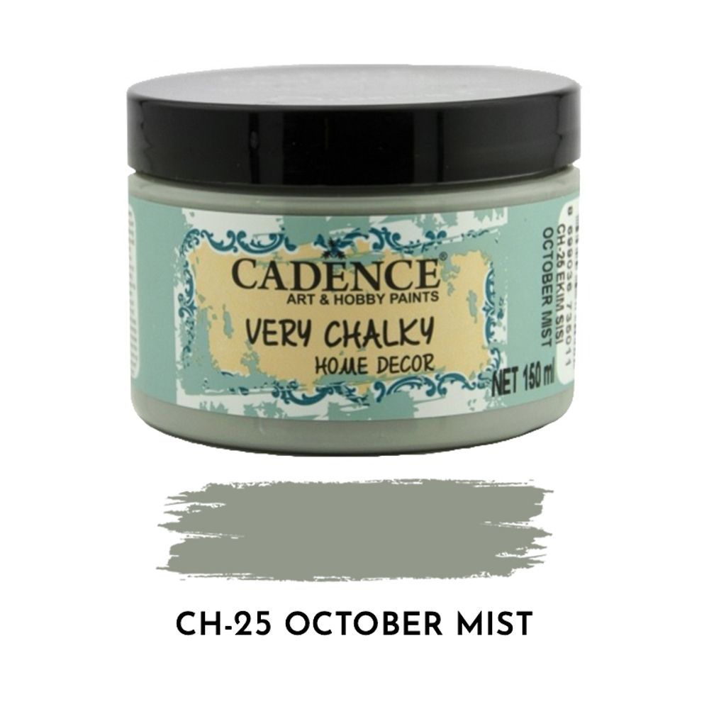 Levně Cadence Křídová barva Cadence Very Chalky, 150 ml - VYBERTE ODSTÍN - Křídová barva Cadence Very Chalky, 150 ml - october mist, šedá mlhavá