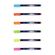 Sada štětcových fixů Tombow Fudenosuke, tvrdý hrot, 6 ks - neonové barvy