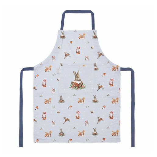 Kuchyňská zástěra Wrendale Designs "Winter Woodland" - Vánoční les