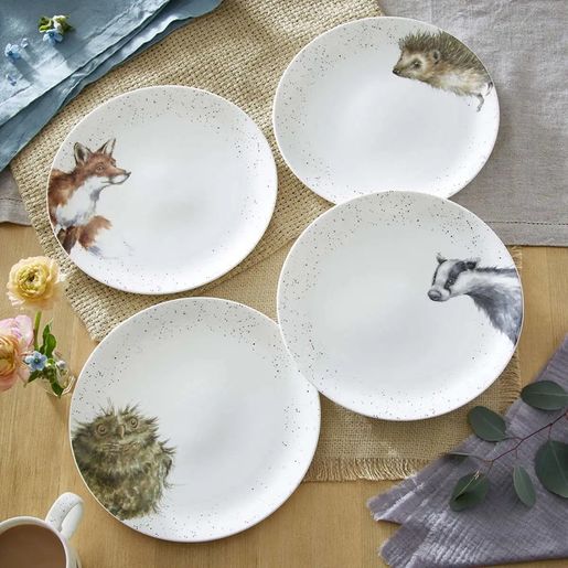 Jídelní porcelánový talíř Wrendale Designs - Jezevec
