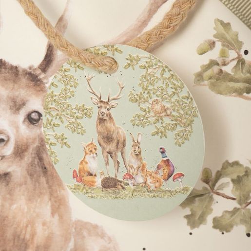 Dárková taška Wrendale Designs "The Woodland Clearing", velká - Lesní zvířata