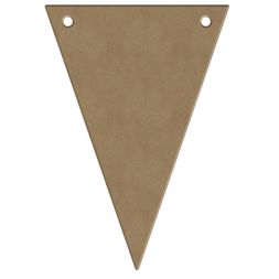 Dřevěný výřez k dekoraci Gomille, závěsný, 10x14,5 cm- Party praporek, trojúhelník