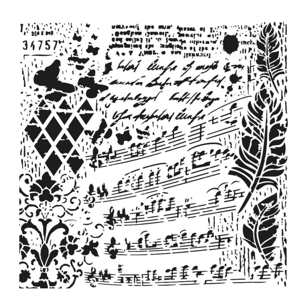 Levně Cadence Šablona Cadence, Ornamenty 3 - VYBERTE VELIKOST - Šablona Cadence, 25x25 cm - Ornamenty 3