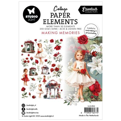 Papírové výseky Studio Light "Making Memories", 35 ks - Družičky