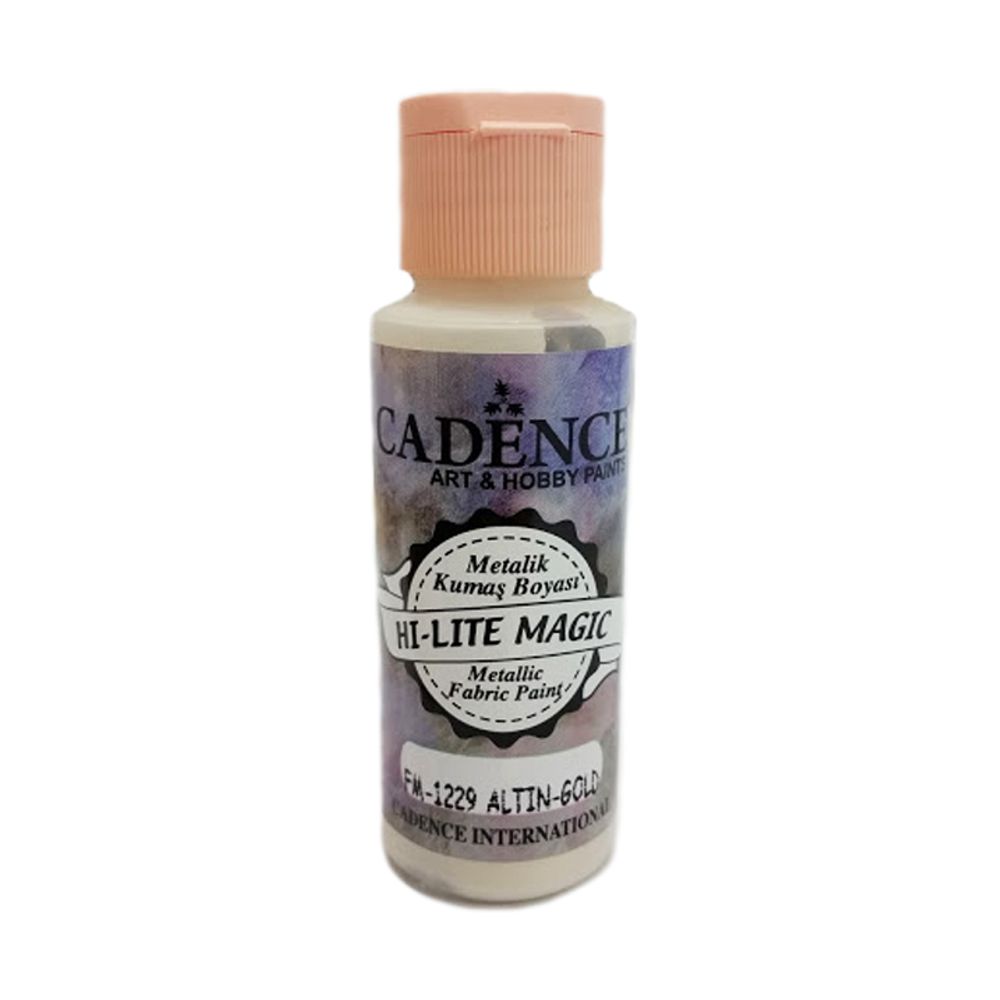 Levně Cadence Metalická barva na textil Cadence Hi-Lite Magic, 59 ml - VYBERTE ODSTÍN - Metalická barva na textil Cadence Hi-Lite Magic, 59 ml - gold, zlatá
