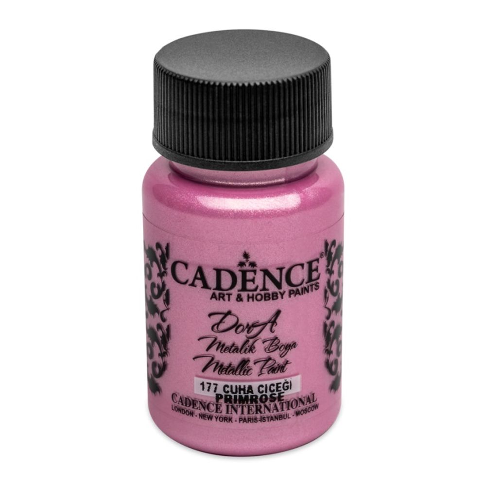 Levně Cadence Metalická akrylová barva Cadence Dora Metallic, 50 ml - VYBERTE ODSTÍN - Metalická akrylová barva Cadence Dora Metallic, 50 ml - primrose, sv. růžová